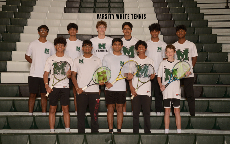 Boys Varsity White Tennis Team
